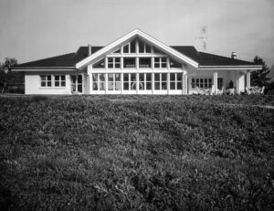 Westfassade EFH Tschanz, Sarnen, 1989