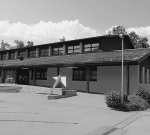 Südostfassade Dossenhalle, Kerns, 1983